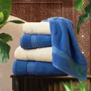 Набор из 4 полотенец Marrakesh 70х130 см цвет морозное небо ванильный