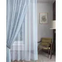 Тюль на шторной ленте Дождик 400x260 см полоски цвет светло-голубой