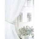 Тюль на шторной ленте для кухни батист с ламбрекеном 200x210 см цвет белый