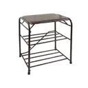 Обувница Unistor 45x48.5x32 см 2 полки сталь цвет коричневый