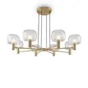 Люстра подвесная MAYTONI Vision MOD411PL-08G 8 ламп 40 м² цвет разноцветный