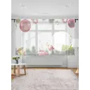 Тюль на шторной ленте для кухни Игрушки И Подарки 155х180 см цвет зеленый