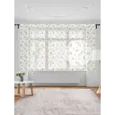 Тюль на шторной ленте для кухни Вкусные Оливки 155х180 см цвет хаки