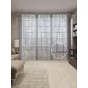 Тюль на шторной ленте Вид Из Окна 155х265 см цвет серый