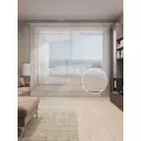 Тюль на шторной ленте Море За Стеклом 155х265 см цвет бежевый