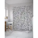 Шторка для ванной комнаты JoyArty sc_28894 200x180см цвет серый серебристый