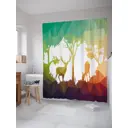 Шторка для ванной комнаты JoyArty sc_21751 200x180см цвет синий