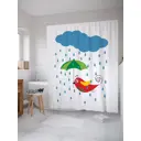 Шторка для ванной комнаты JoyArty sc_21357 200x180см цвет зеленый