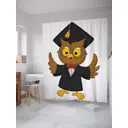 Шторка для ванной комнаты JoyArty sc_4512 200x180см цвет черный