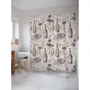 Шторка для ванной комнаты JoyArty sc_9894 200x180см цвет серый серебристый