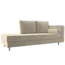 Кушетка Лига Диванов Прайм 100880 212x87x81 см микровельвет цвет бежевый