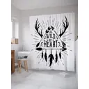 Шторка для ванной комнаты JoyArty sc_37621 200x180см цвет серый серебристый
