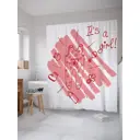 Шторка для ванной комнаты JoyArty sc_35124 200x180см цвет красный