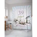 Шторка для ванной комнаты JoyArty sc_7764 200x180см цвет синий