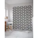 Шторка для ванной комнаты JoyArty sc_30011 200x180см цвет черный