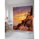 Шторка для ванной комнаты JoyArty sc_22010 200x180см цвет оранжевый медный