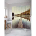 Шторка для ванной комнаты JoyArty sc_37665 200x180см цвет коричневый
