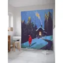 Шторка для ванной комнаты JoyArty sc_21787 200x180см цвет синий