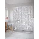 Шторка для ванной комнаты JoyArty sc_20893 200x180см цвет серый серебристый