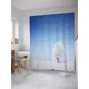 Шторка для ванной комнаты JoyArty sc_20089 200x180см цвет синий