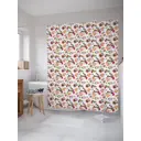 Шторка для ванной комнаты JoyArty sc_29982 200x180см цвет красный