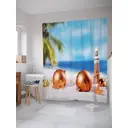 Шторка для ванной комнаты JoyArty sc_21501 200x180см цвет синий