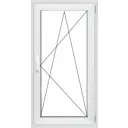 Окно ПВХ Rehau П1_Rehau Grazio_REZE_700*1200 одностворчатое 120х70см внутренний двухкамерный