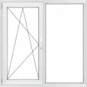 Окно ПВХ Rehau Л2_1_Grazio_REZE_1200*1000 двухстворчатое 100х120см внутренний двухкамерный