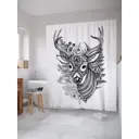 Шторка для ванной комнаты JoyArty sc_35746 200x180см цвет серый серебристый