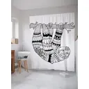 Шторка для ванной комнаты JoyArty sc_37871 200x180см цвет серый серебристый