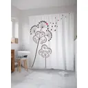 Шторка для ванной комнаты JoyArty sc_32584 200x180см цвет серый серебристый
