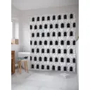 Шторка для ванной комнаты JoyArty sc_28210 200x180см цвет черный