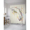 Шторка для ванной комнаты JoyArty sc_31966 200x180см цвет серый серебристый