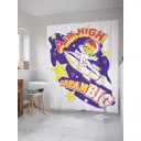 Шторка для ванной комнаты JoyArty sc_9874 200x180см цвет фиолетовый