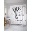 Шторка для ванной комнаты JoyArty sc_31968 200x180см цвет серый серебристый