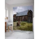Шторка для ванной комнаты JoyArty sc_36822 200x180см цвет зеленый