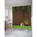 Шторка для ванной комнаты JoyArty sc_21648 200x180см цвет коричневый
