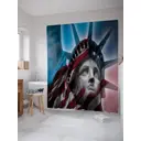 Шторка для ванной комнаты JoyArty sc_36812 200х180см цвет красный