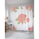 Шторка для ванной комнаты JoyArty sc_35516 200x180см цвет оранжевый медный