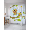 Шторка для ванной комнаты JoyArty sc_37219 200x180см цвет зеленый
