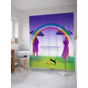 Шторка для ванной комнаты JoyArty sc_20246 200x180см цвет фиолетовый