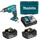 Шуруповерт аккумуляторный Makita LXT DFS451RFE, 18 Вт Li-Ion 3x1 Ач