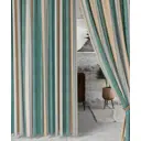 Штора на шторной ленте Вензель-Полоса 180x250 цвет зеленый