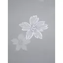 Тюль на шторной ленте для кухни Арка 300х170 рисунок цветочный цвет белый