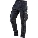 Брюки рабочие 5 карманов Neo Tools Denim темно-синие размер XXL рост 180