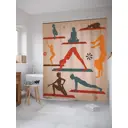 Шторка для ванной комнаты JoyArty sc_9705 200x180см цвет коричневый