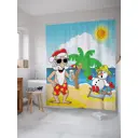 Шторка для ванной комнаты JoyArty sc_5592 200x180см цвет синий
