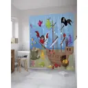 Шторка для ванной комнаты JoyArty sc_7965 200x180см цвет синий