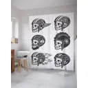Шторка для ванной комнаты JoyArty sc_9938 200x180см цвет серый серебристый