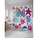 Шторка для ванной комнаты JoyArty sc_9514 200x180см цвет красный